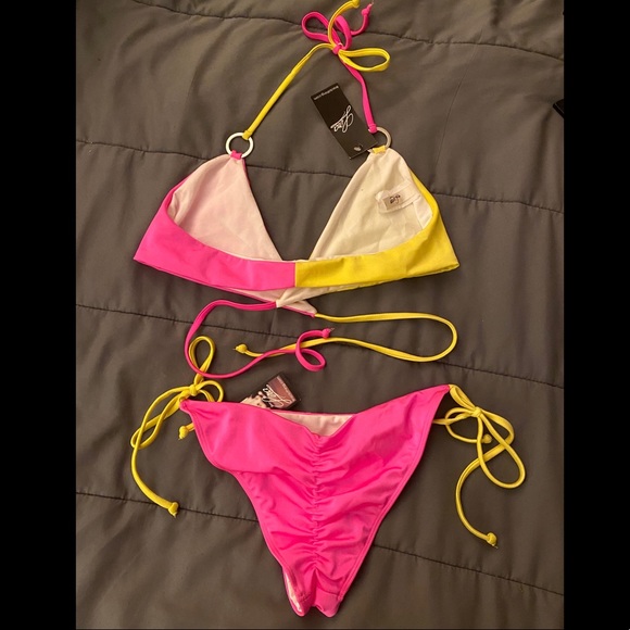 LIRA PINK AND YELLOW BIKINI - Picture 2 of 3